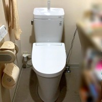 トイレ取替リフォーム工事の施工事例です。浜松市西区のLIXILトイレ取替